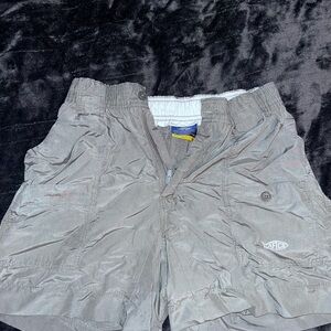 AFTCO Gray Cargo Shorts with Adjustable Waist